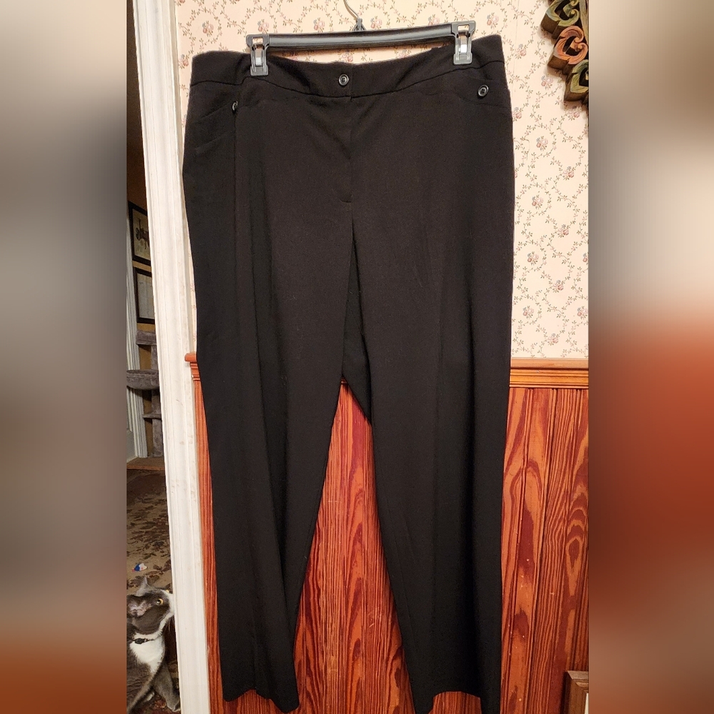 Studio 1940 Size 20L Black Dress Pants NWT